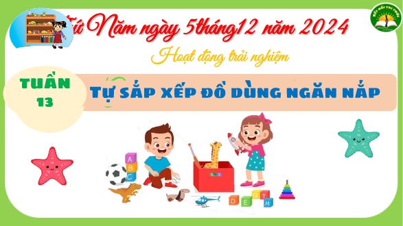 Bài giảng Hoạt động trải nghiệm 3 Sách Kết nối tri thức - Chủ đề: Tự sắp xếp đồ dùng ngăn nắp - Năm học 2024-2025