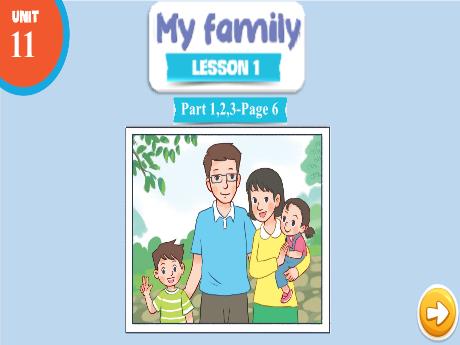 Bài giảng Tiếng Anh 3 - Unit 11: My family - Lesson 1 - Period 1