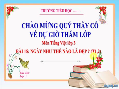 Bài giảng Tiếng Việt 3 - Bài 15: Ngày như thế nào là đẹp? - Trường Tiểu học Thị trấn Tiên Lãng