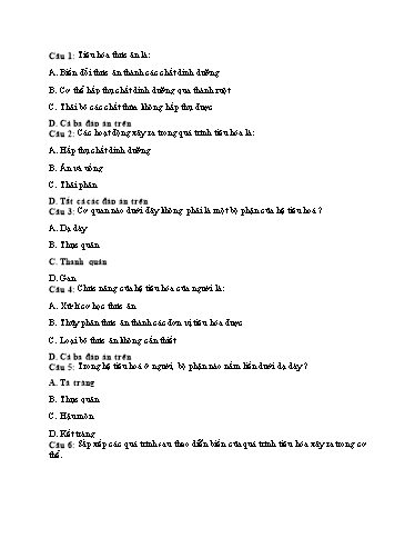 Đề ôn tập giữa học kì II môn Tự nhiên & Xã hội 3